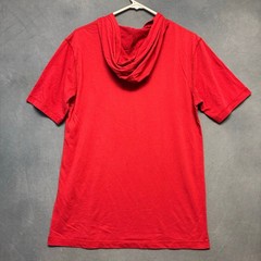 NFL Team Apparel San Francisco 49ers Red Hooded Graphic Tee Mens Medium Athletic