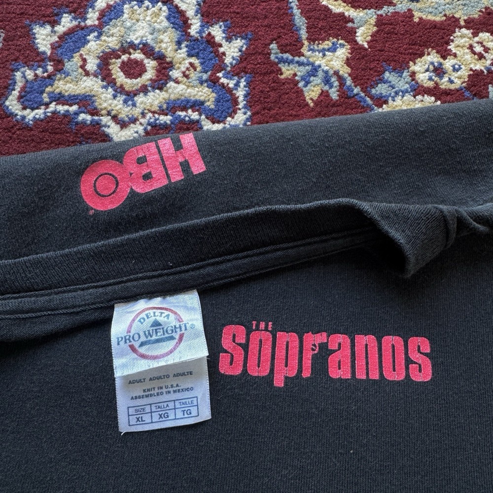 Vintage 2000s The Sopranos HBO Tv Show series movie Film Promo Tee T-shirt
