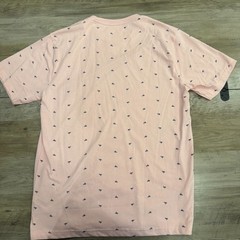 New Denim and Flower Ricky Singh Large Pink Crane Print T shirt