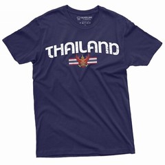 Men’s Thailand T-shirt Thai Flag Coat of Arms Country Heritage Diaspora Shirt