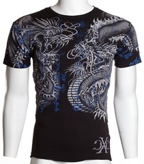 Xtreme Couture By Affliction Men’s T-Shirt Double UP Biker Black Tattoo S-5XL