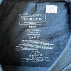 Pendleton Woolen Mills T Shirt Men M Medium Black Box Logo Cotton Short Sleeve