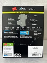 NEW Hanes 3-PACK T-shirt Tee X-Temp Breathable Mesh Stretch Wicking LARGE (HB13)