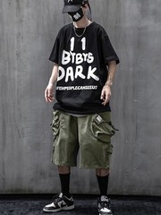 Niepce Men’s Dark Reflection Spray Paint Tee Streetwear Graphic Shirt