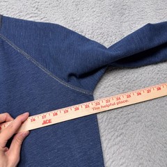 American Eagle Thermal Shirt Mens XL Blue Raglan Sleeve Long Sleeve Preppy