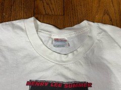 Vintage Henry Lee Summer Single Stitch Band Concert White Shirt Signed