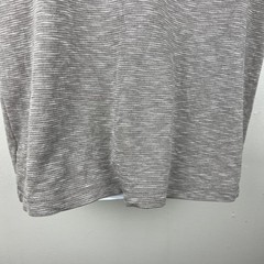 Tasso Elba Island Grey Striped UPF Sun Protect Men Extra Large Rayon Casual Tee