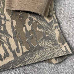 Vintage 80s ACE Sportswear Leaf Camo Camouflage Long Sleeve Pocket T-shirt 2XL