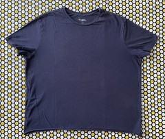 Goodfellow & Co Standard Navy Blue Size XL Cropped Cut Off Crewneck T-Shirt