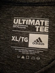adidas ultimate tee xl Gray