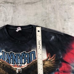 Lynyrd Skynyrd Shirt Mens Large Multicolor Free Bird Eagle Tie Dye Graphic Tee