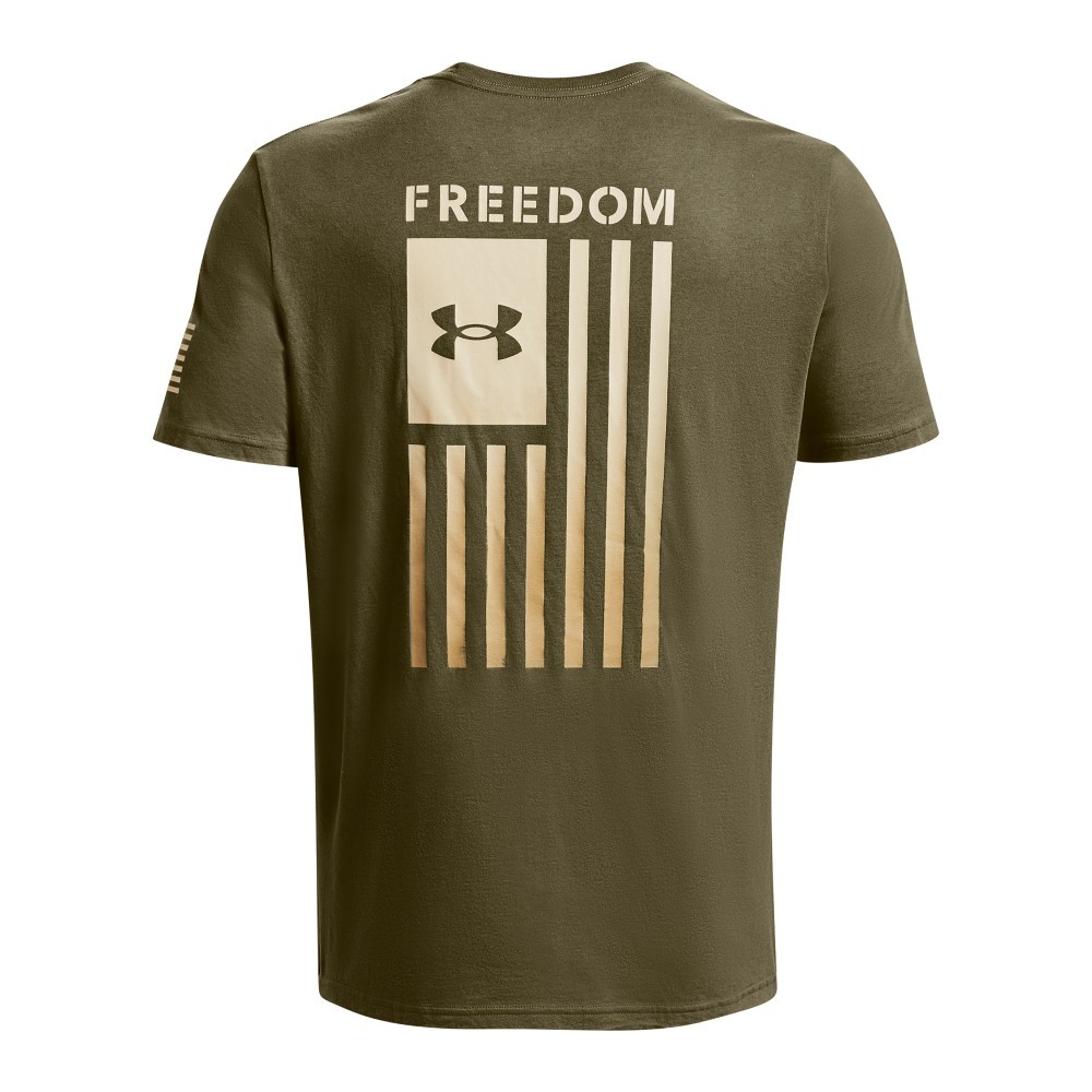 Under Armour 1377056 Men’s UA Freedom Flag Gradient T-Shirt, OD Green, Medium