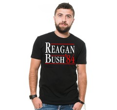 Reagan Bush ’84 Election T-Shirt Political Patriotic Republican 4th Of July Tees