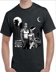 Mr and Mrs Frankenstein Cruizen Black Men’s T-Shirt Small To 3X-Large