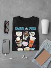 Dippin’ Dots Variety Tee – Ice Cream Flavors Graphic Men’s T-shirt