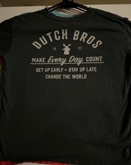 Bulk of 5, Dutch Bros Coffee Women’s M Multicolor Crew Neck Short Sleeve Tees