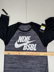 Nike Men’s Velocity Legend 3/4 Sleeve Baseball Top Gray $40 NWT Pick Size