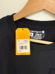 Carhartt Unisex Loose Fit Pocket T Shirt Long Sleeve TK0126 [XS] [S for Women]