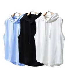 2026 Solid Color Men’s Tank Top Hip Hop Sleeveless Vest Gym Casual Shirt