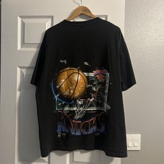 Vintage 90s New York Knicks Shattered Backboard NBA Tee Size XL
