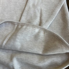 Vtg 90s Shaver Lake Knit Henley Mens S Cream Ribbed Thermal Pullover Sweater