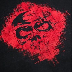 Vintage Y2K Nike 6.0 T-Shirt Men L Black Red Skull Gray Tag Skate Tee Rare