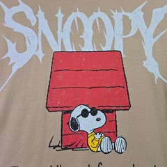 Peanuts® Snoopy Shirt Mens 2XL Brown Distressed Charlie Brown Baggy Street NWT
