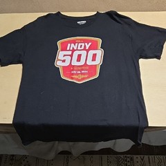 T17 Indy 500 2024 Black Men’s Short Sleeve Tee Size Lg