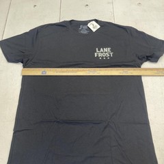 Lane Frost Shirt Mens Large Black America Forever Bull Rider Graphic Tee