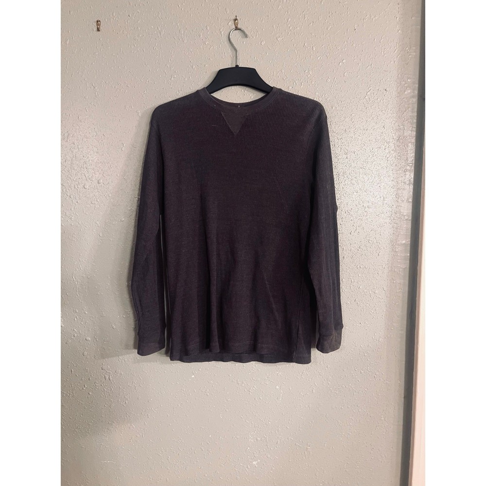 Authentic Quality Cactus Original Brand Mens L Grey Long Sleeve Waffle Shirt