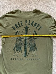 Free Planet Surfers Paradise Hawaiian Hula women Surfing Surfboard T Shirt