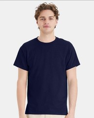 Hanes 5170 5XL EcoSmart Crewneck Short Sleeve Tee Pit to Pit 31″ Unisex Navy
