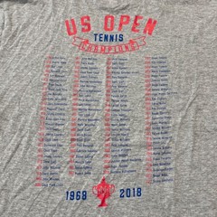 NWT Red Jacket US Open 50 Years 2018 Tennis Champions Graphic Tee Medium
