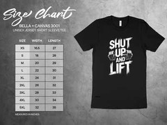 Shut Up And Lift T-Shirt – Funny Gym Motivation Workout Tee