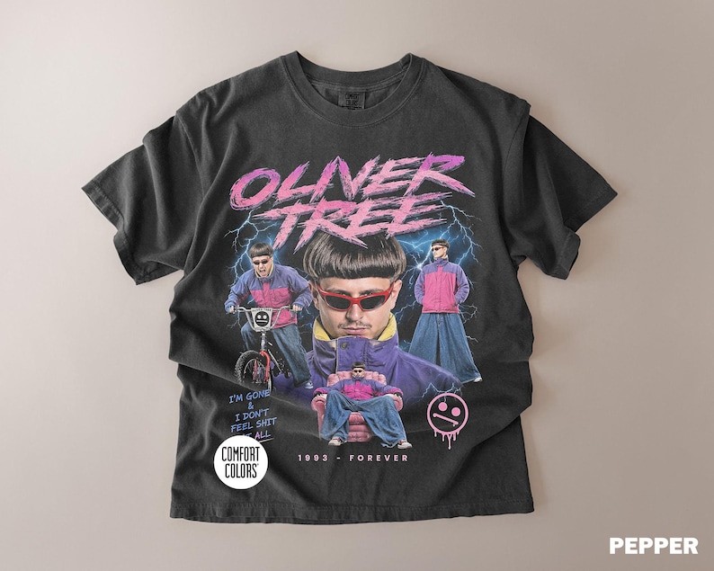 Vintage Oliver Tree Shirt, 90s Rap Tee, Retro Graphic T-Shirt, Comfort Colors