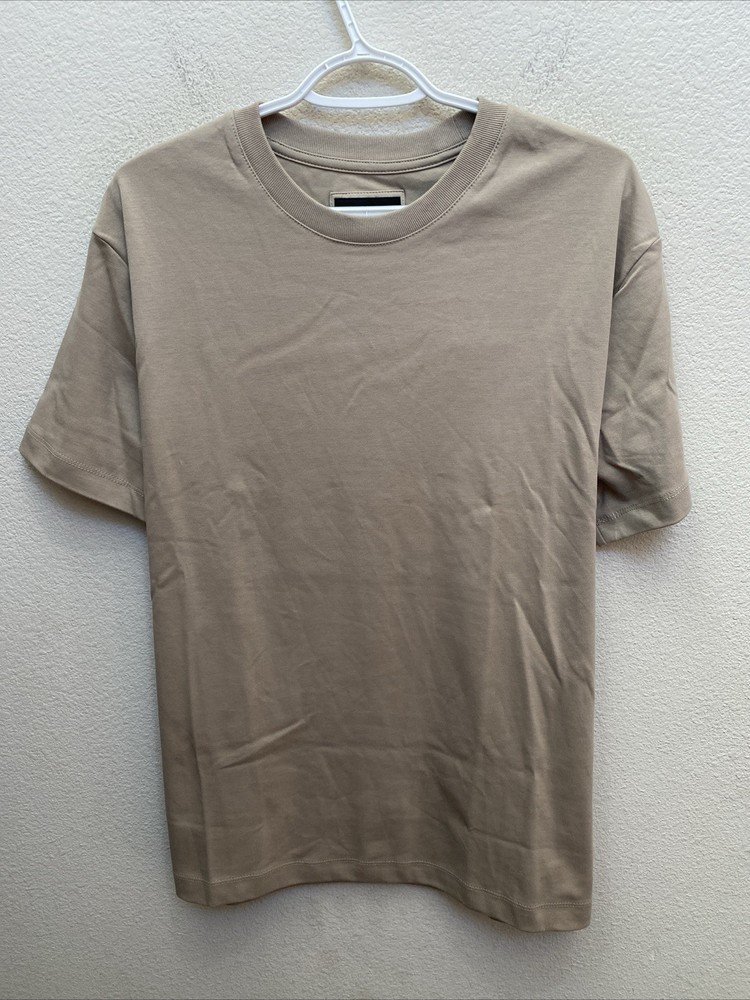 NEW Porter & Ash Men’s Medium Light Brown Crew Neck T-Shirt Comfort Fit NWT