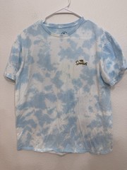 The Simpsons Shirt Large Blue Tie Dye C Life Group Homer Bart Licensed Cartoon