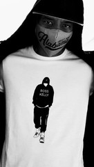 White “Boss Kelly” Logo Cotton Crew Neck Short Sleeve T-Shirt ( S,M,L,XL ,2XL)