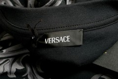 Versace Men’s Black Barocco Logo Print Short Sleeve T-Shirt US 3XL IT 58