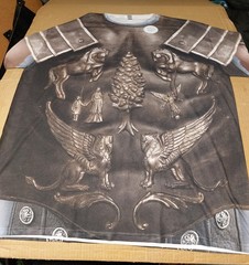 Men’s Gladiator Maximus Colliseum Armor Sublimated Long Sleeve Costume T Shirt