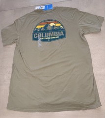Columbia Sportswear Men’s Graphic Logo T-Shirt XL Safari Green NWT MSRP $28