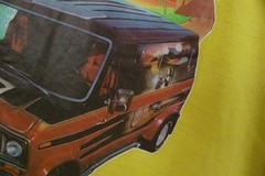 Vintage 70s Mens Medium Ford Motor Co Econoline Van Beach Sunset T-Shirt USA