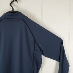 Tesla Shirt Mens Large Gray High Neck Logo Long Sleeve Stretch Pullover