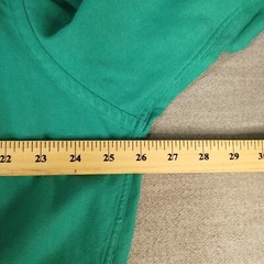Tommy Hilfiger Mens 16 1/2 32-33 Solid Green Casual Button Up Long Sleeve Shirt
