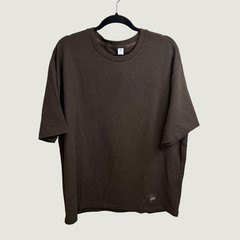 Alo Yoga Oversized Heavyweight T-Shirt Espresso Brown Modal Cotton Blend Large