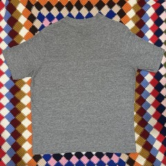 Vintage 80s Nike Heather Gray Gradient Logo Single Stitch Swoosh Shirt Rare Sz L