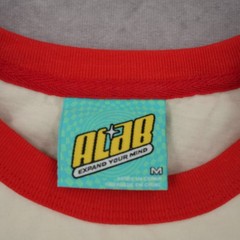 ALAB Astro Cream Ringer Tee Red Collar Sleeve Detail Short Sleeve Shirt M