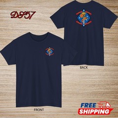 1st Battalion 4th Marine Regiment USMC T-Shirt Logo S to 5XL Made In USA