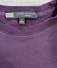 Robert Barakett Montreal Men’s Pima Cotton T-Shirt Plum Purple Size S Small