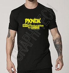 PXNDX PANDA PLAYERA NEGRA / BLACK T-SHIRT BANDA ROCK MONTERREY MEXICO nuevo